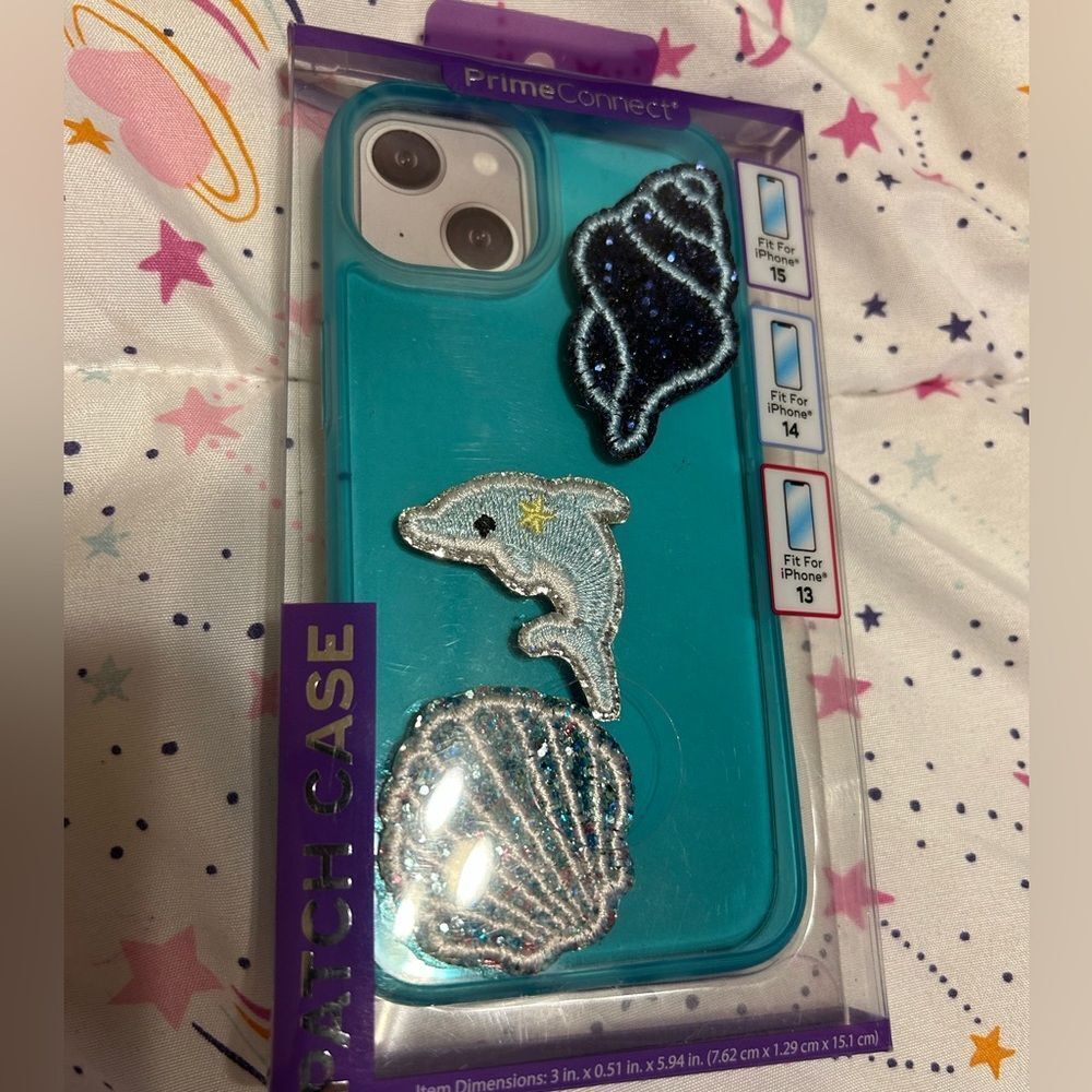 Blue iPhone 13 Case with Marine Accents
